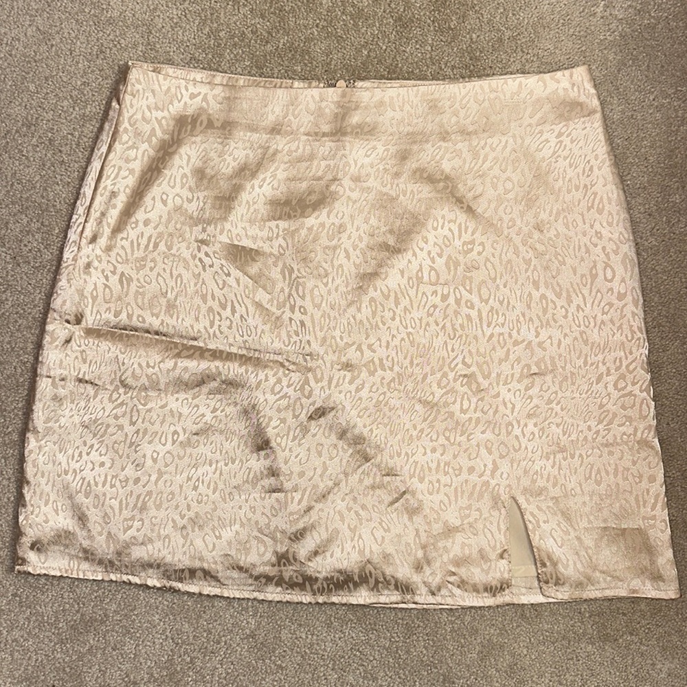 Altar’d State cheetah print satin skirt